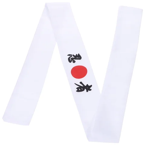 Японская повязка на голову шеф-повара суши с принтом символов японская повязка на голову для приготовления пищи Спорт Косплей Хатимаки