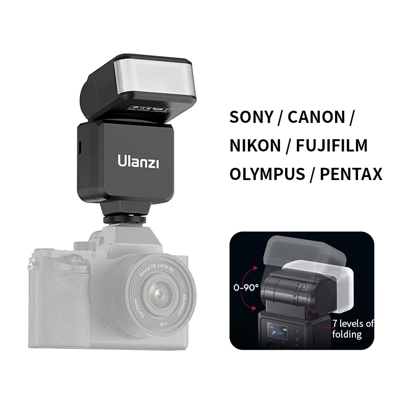 Беспроводная вспышка Ulanzi F32 Speedlite для камеры Sony Canon Nikon Fuji Olympus Pentax