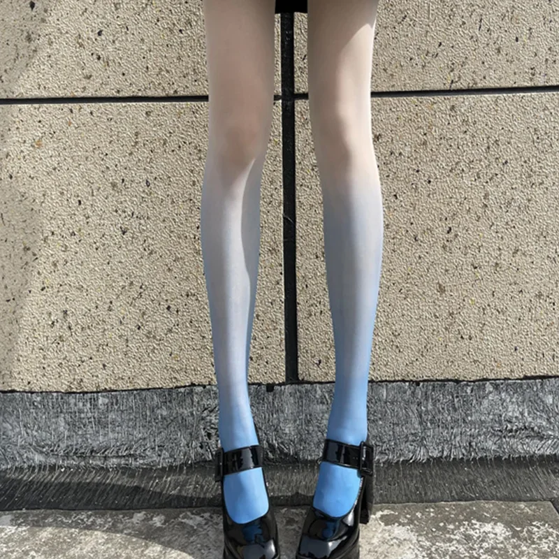 1pcs Ladies Step-change Pantyhose Anti-hook Spring and Summer Thin Black Gray