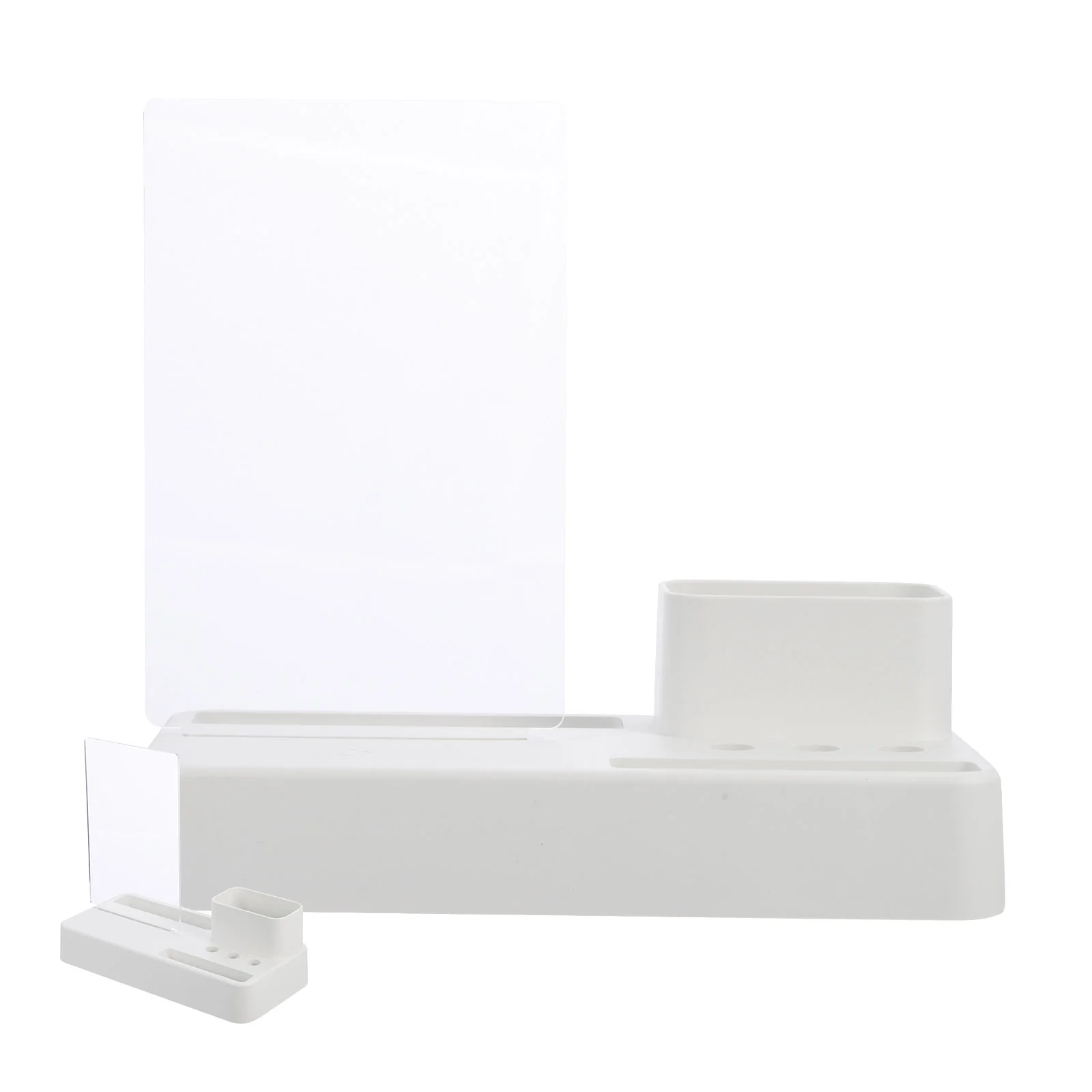 

Board Erase Acrylic Dry Cup Desktop Desk Tablet Holder Do Memo Organizer Pen Storage Brush Stationary Makeup Plastic Planner