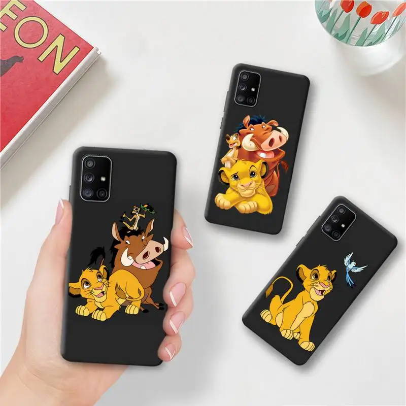 

Hakuna Matata Lion King Simba Phone Case For Samsung Galaxy A03S A52 A13 A53 A73 A72 A12 A31 A81 A30 A32 A50 A80 A71 A51 5G