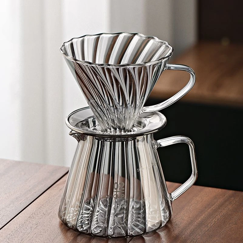 Наборы кофейных горшков с ручным тиснением современный домашний фильтр для кофе