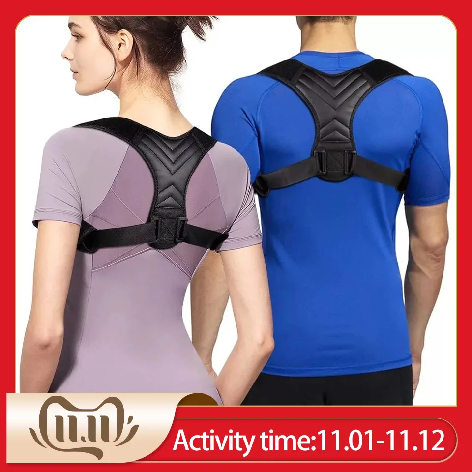 

NEW Back Posture Corrector Belt Women Men Prevent Slouching Relieve Pain Posture Straps Clavicle Support Brace Drop Shipping