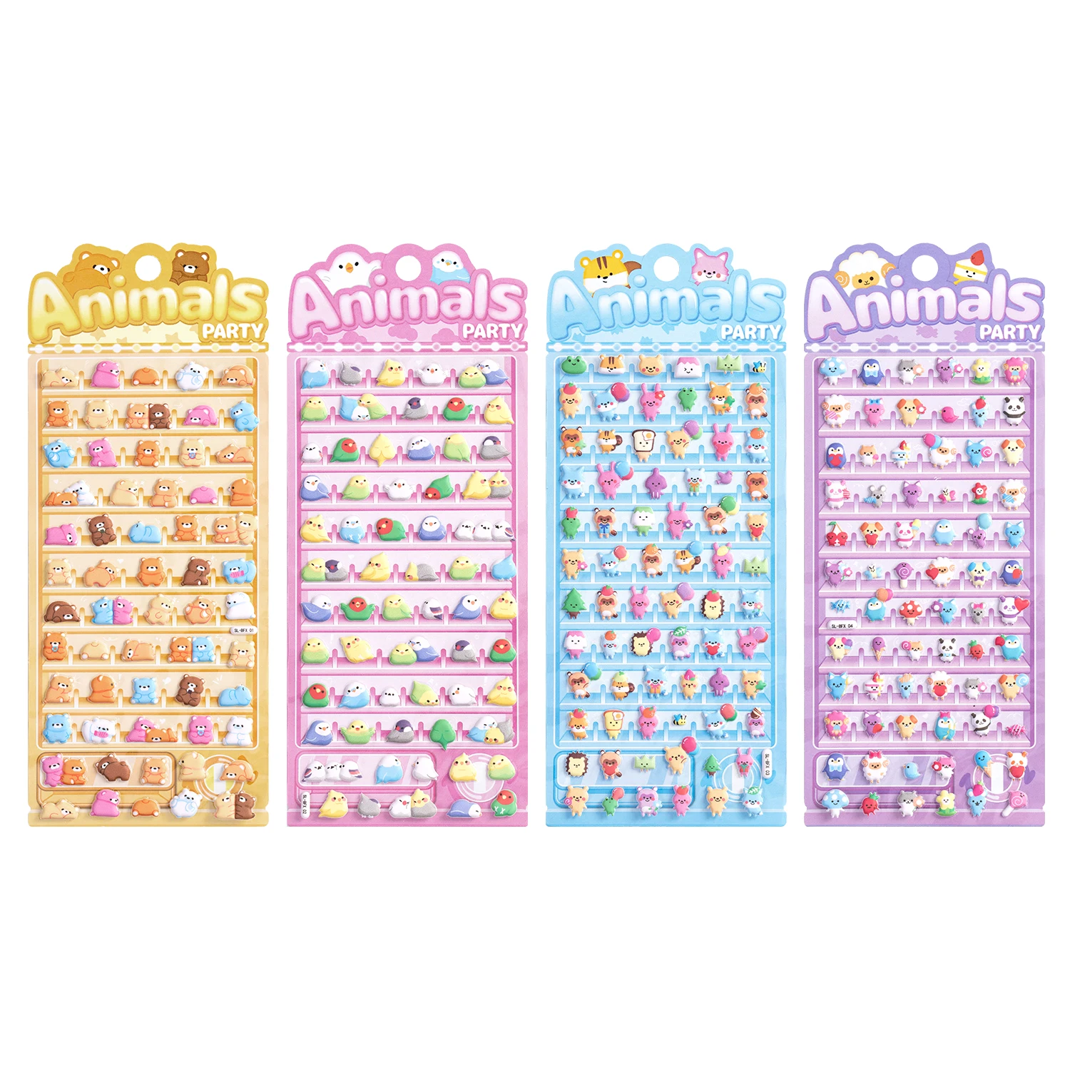 

Happy Animals Party Kawaii 3D наклейки