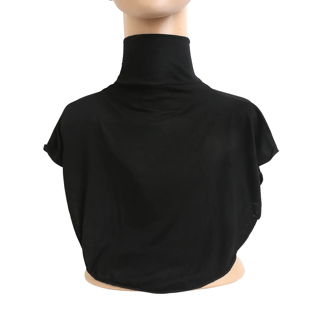 2023 muslim women's neck cover modal jersey Full cover high neck turtle neck cover islamic ladies clothes accessory H010