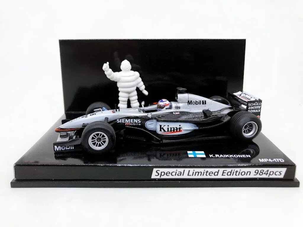 Minichamps 1:43 F1 2003 MP4-17D Raikkonen моделирование ограниченная серия смола металл