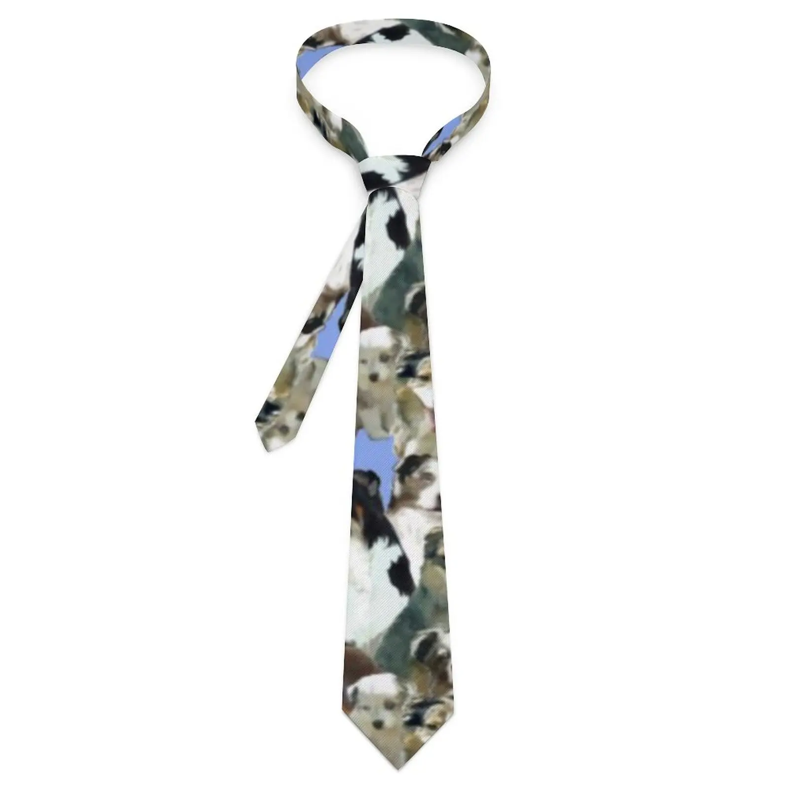 

Cute Animal Print Tie Australian Shepherd Elegant Neck Ties For Men Leisure High Quality Collar Tie Pattern Necktie Accessories