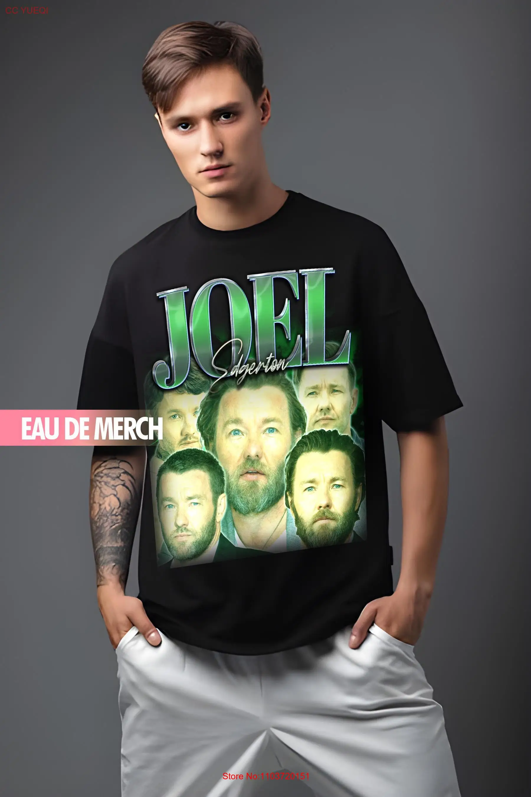 Футболки JOEL EDGERTON Винтажная футболка 90-х годов Merch Retro Fans с длинными или короткими