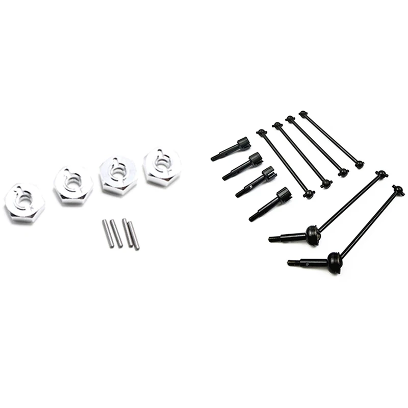 

Запасные части для радиоуправляемых автомобилей Wltoys 144001 1/14, металлический комбайнер, серый с металлическим приводным валом CVD, колесная ось...