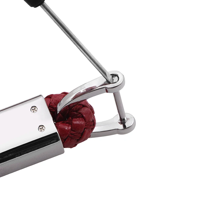 1 шт. металлический плетеный веревочный автомобильный брелок для ключей