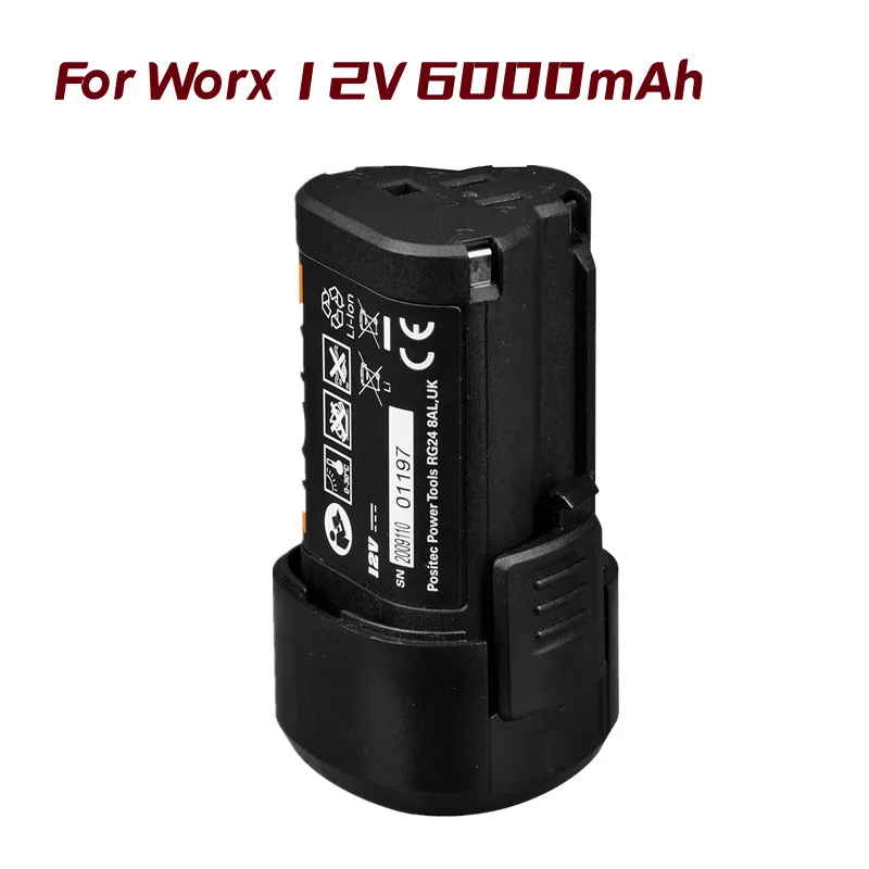 

Voor Worx WA3505 12V 6000 Mah Li-Ion Akku WA3553 WA3503 WA3505 WA3509 WX128 WX382 WX530 WX673 Vervangende Batterij L50