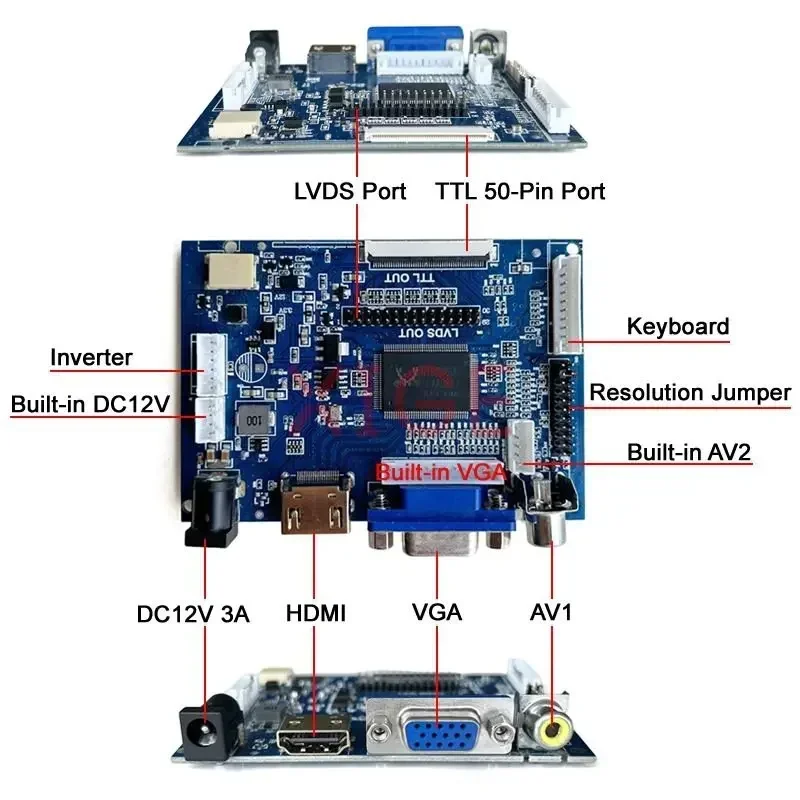 Комплект сделай сам для Φ 40Pin LVDS 1366x768 HDMI-совместимый экран ноутбука 15 6 дюйма VGA AV