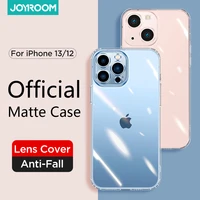 joyroom matte case for iphone 13 12 pro max ultra thin shockproof cover for iphone 13 pro case hard glass back with lens glass