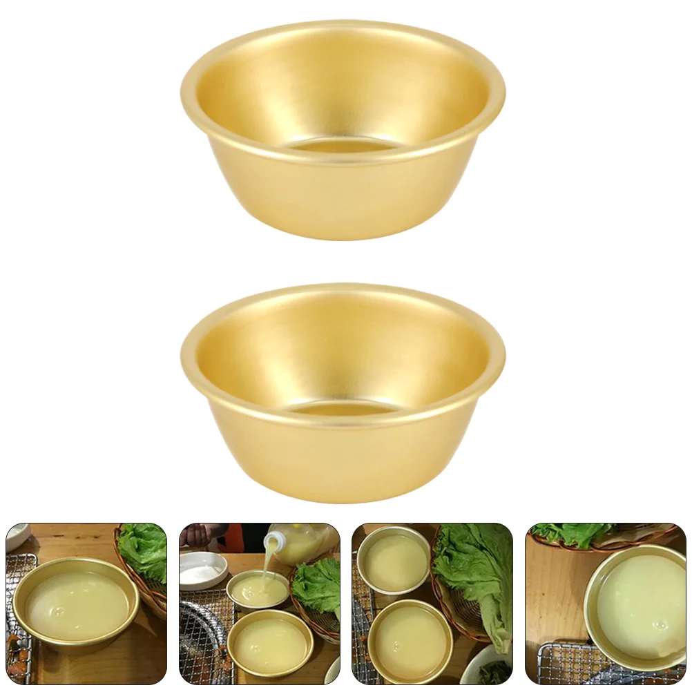 

Bowls Bowl Korean Rice Makgeolli Soup Aluminum Metal Traditional Dish Drink Cup Sauce Dipping Salad Hiking Dishes Appetizer Prep