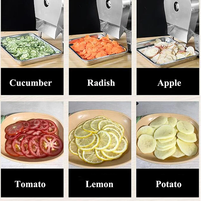 Электрическая автоматическая машина для резки томатов с лезвием 12 дюймов из
