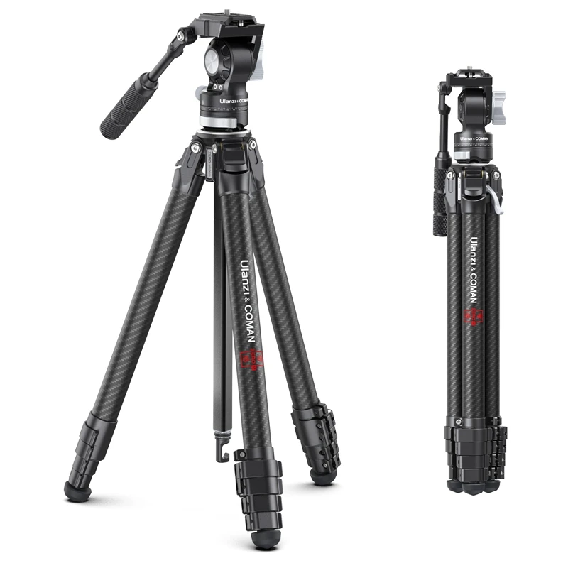 

Ulanzi Zero V Carbon Fiber Video Travel Tripod 360° Panorama Fluid Ballhead for DSLR Camera with Arca-Swiss Quick Release Plate