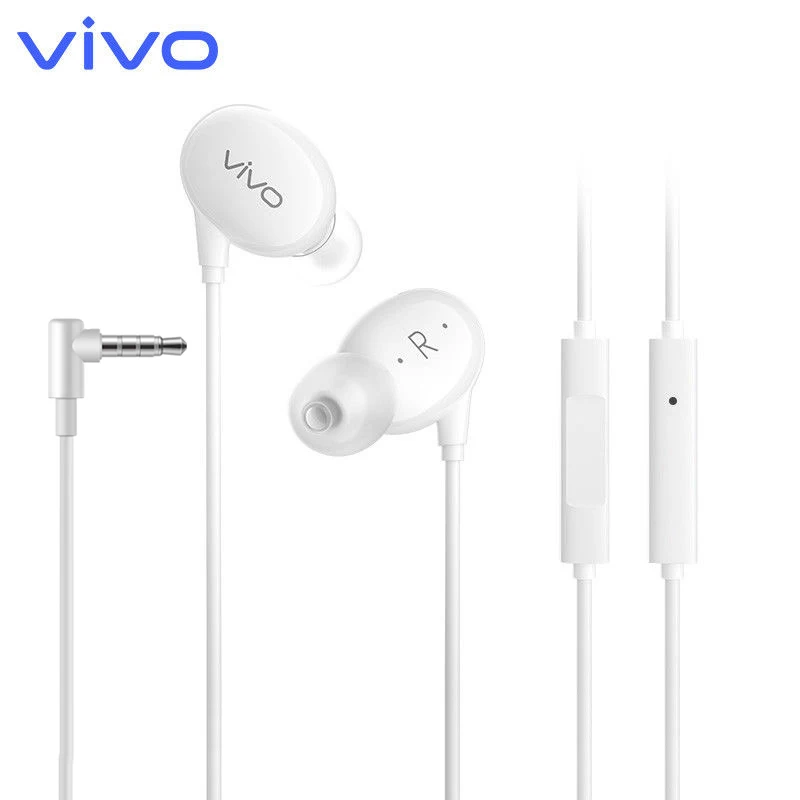 Новые наушники Vivo XE900 3,5 мм, проводная Hi-Fi гарнитура с микрофоном, музыкальные наушники-вкладыши для VIVO X27 X23 X21 T1 T2x Y77 iQOO Pro