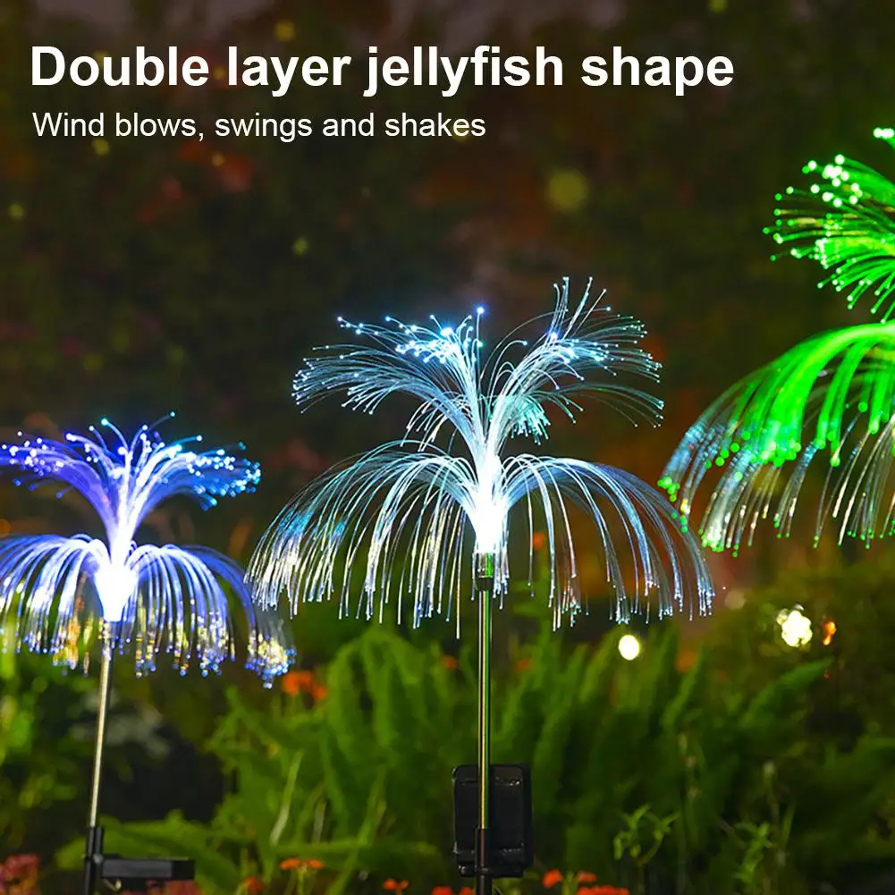 

Светодиодный садовый декоративный светильник на солнечной батарее, s двухслойный водонепроницаемый уличный Ландшафтный фсветильник для д...