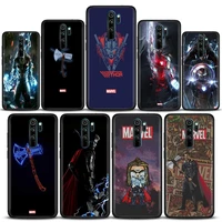 marvel phone case for redmi 6 6a 7 7a note 7 note 8 8a 8t note 9 9s pro 4g 9t case soft silicone cover marvel thor avengers hero
