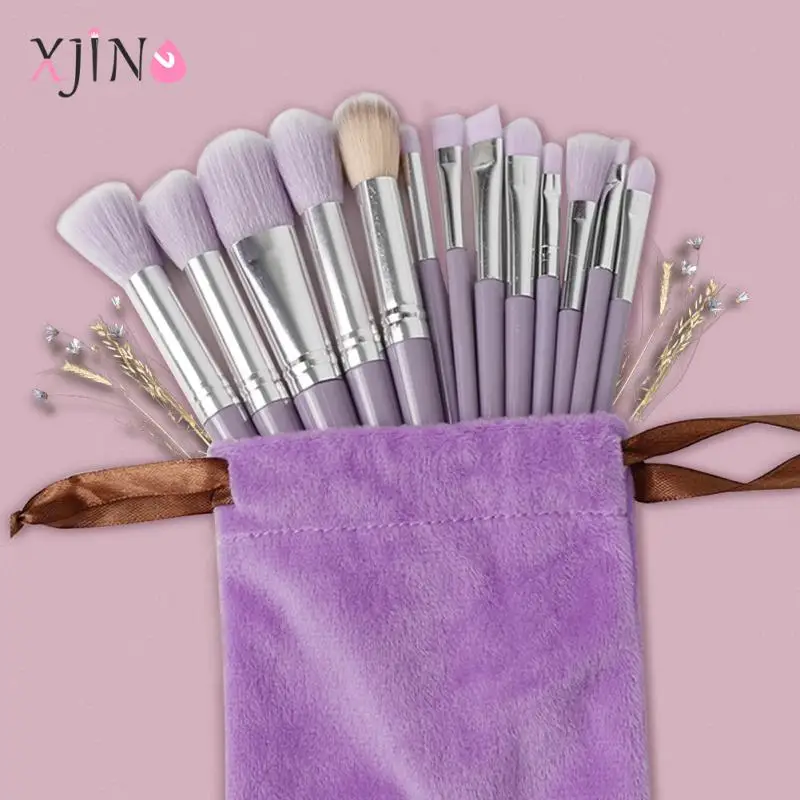 

XJING Soft Fluffy Makeup Brushes Set Eye Shadow Foundation Women Cosmetic Powder Blush Blending brush Beauty Make Up beauty Tool