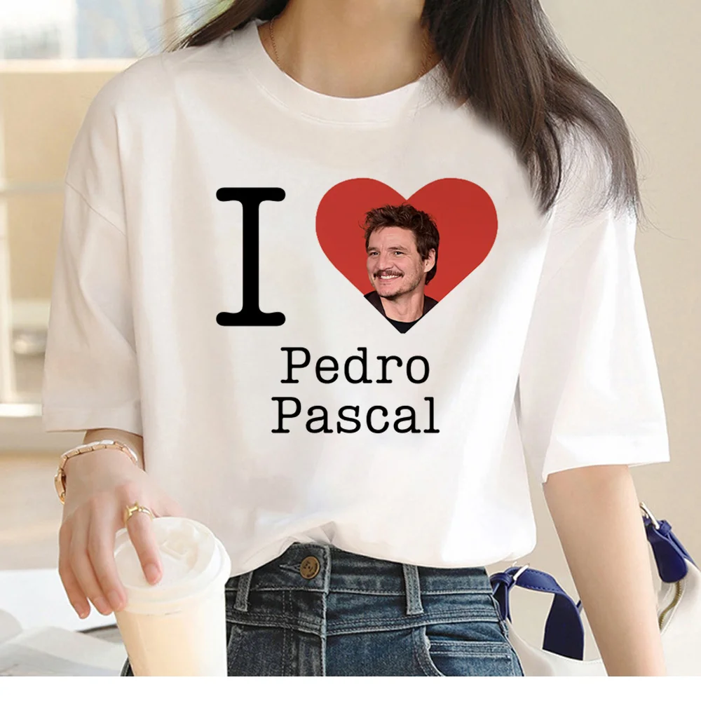

Pedro Pascal Tee women funny designer t shirt girl manga clothing
