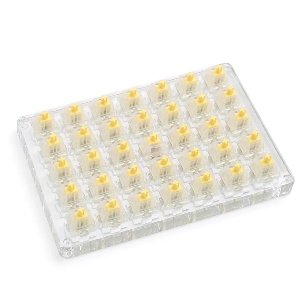 Gateron Cap молочно-желтый V2 переключатель 5-контактный линейный RGB рычажный 63G Mx для