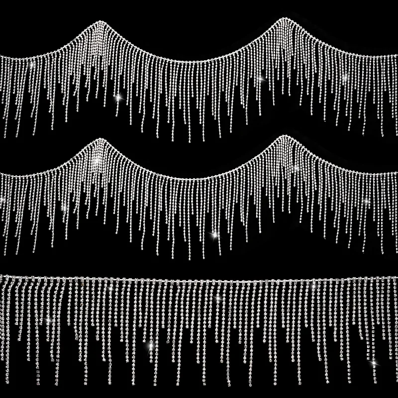 Ремень с отделкой бахромой и бусинами 45/90 см