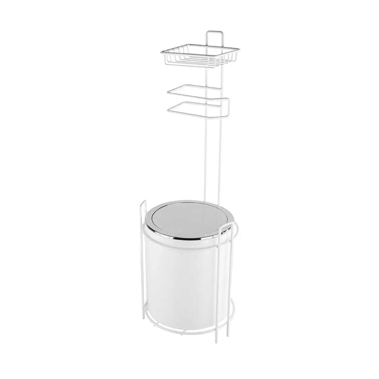 

Wc paper spare dustbin white
