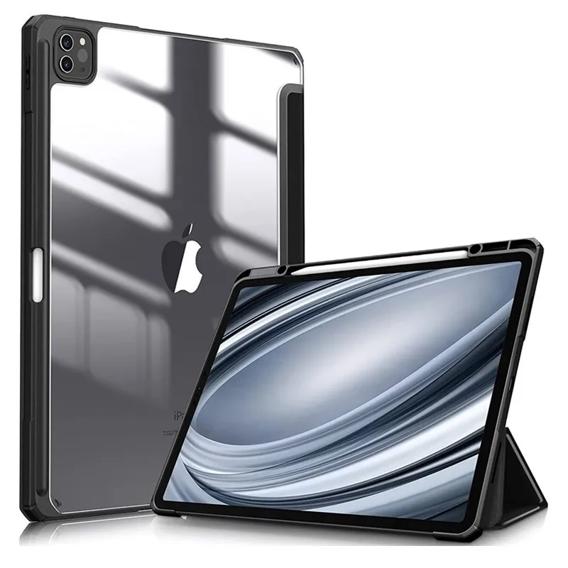 

For iPad Pro 11 12.9 Case 2020/2018 Pro 2021 12 9 Air 5 10.9 Case Pencil Holder Support Wireless Charging Cover Air 4 2020 hot