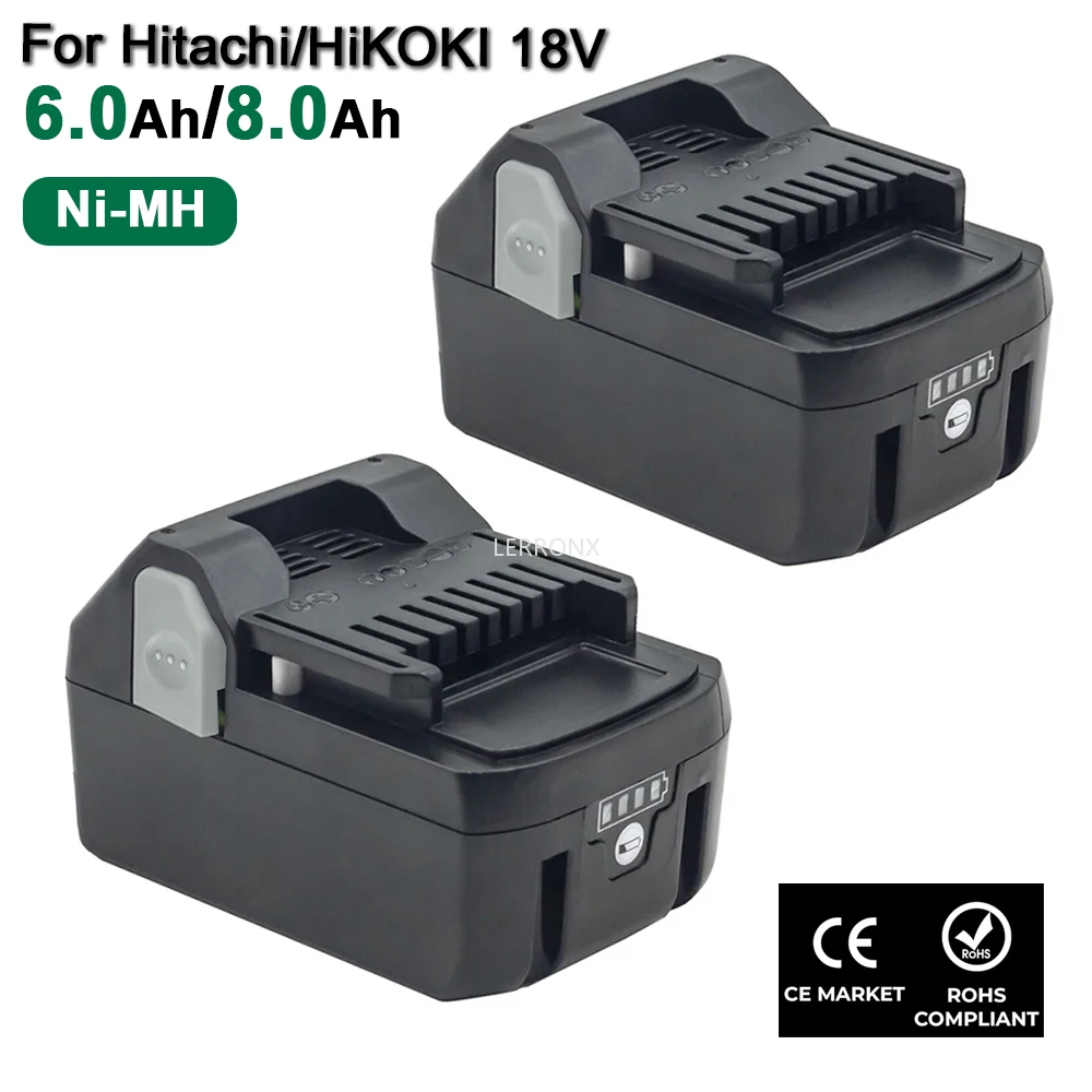 Литий-ионный аккумулятор BSL1850 BSL1860 BSL1840 18 В 6 Ач/8 Ач для электроинструмента Hitachi HiKOKI
