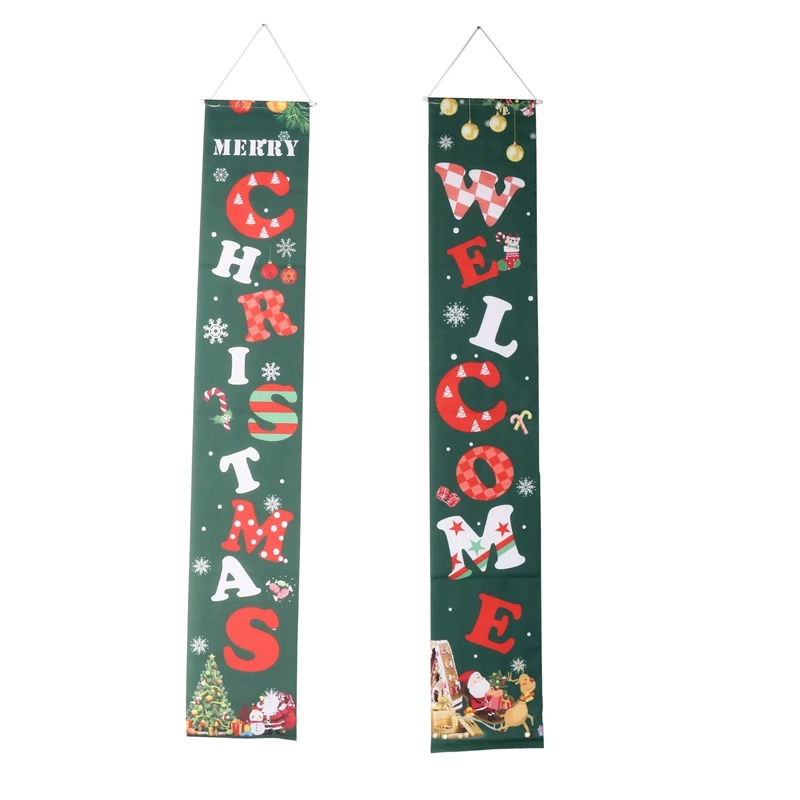 

Merry Christmas Banner Christmas Door Decorations Merry Christmas Sign For Outdoor Indoor Porch Wall Hanging Banner
