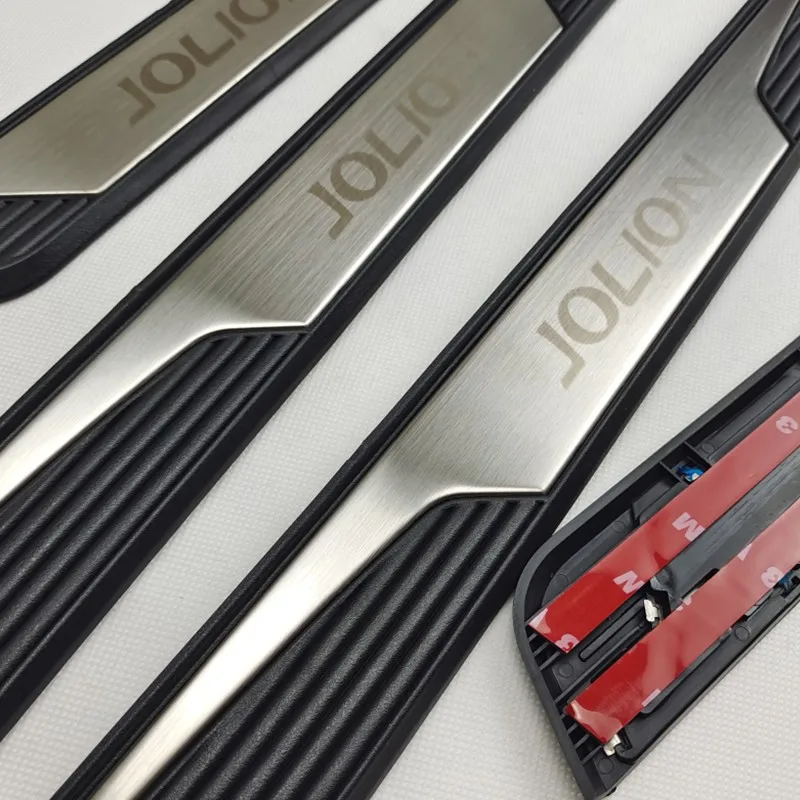 

For 2021 2022 Haval JOLION Car Accessories 4pcs/Lot ABS Stainless Steel Door Sill Pedal Scuff Plate