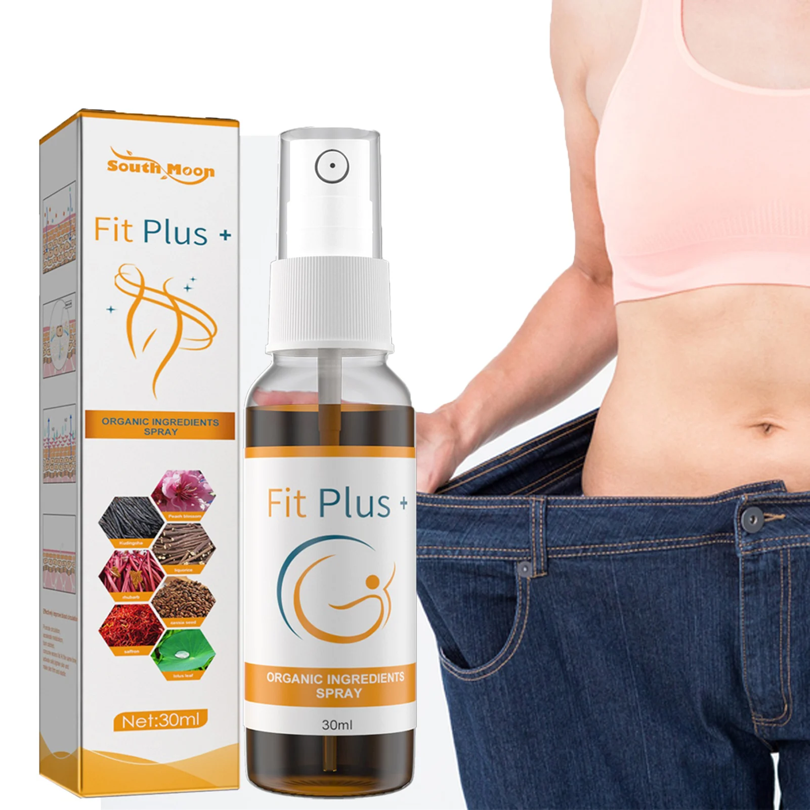 

30ML Fat Burner Body Slimming Spray Natural Fat Burner Slimming Spray Burn Up Cellulite Heating Spray Fast Shape & Tone Your Bod