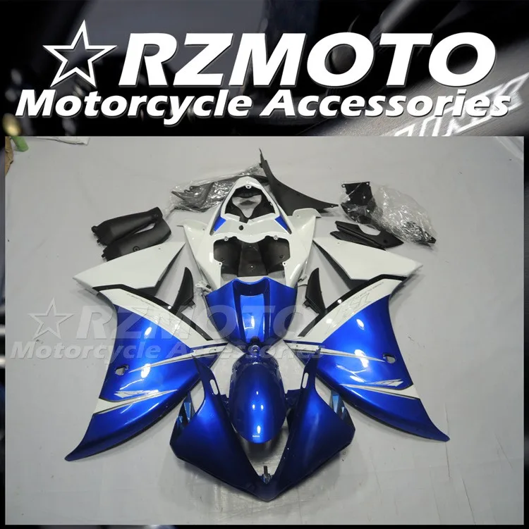 

Новый комплект обтекателей из АБС-пластика для мотоцикла и велосипеда, подходит для YAMAHA YZF - R1 2009 2010 2011 09 10 11, комплект обтекателей синего и бе...