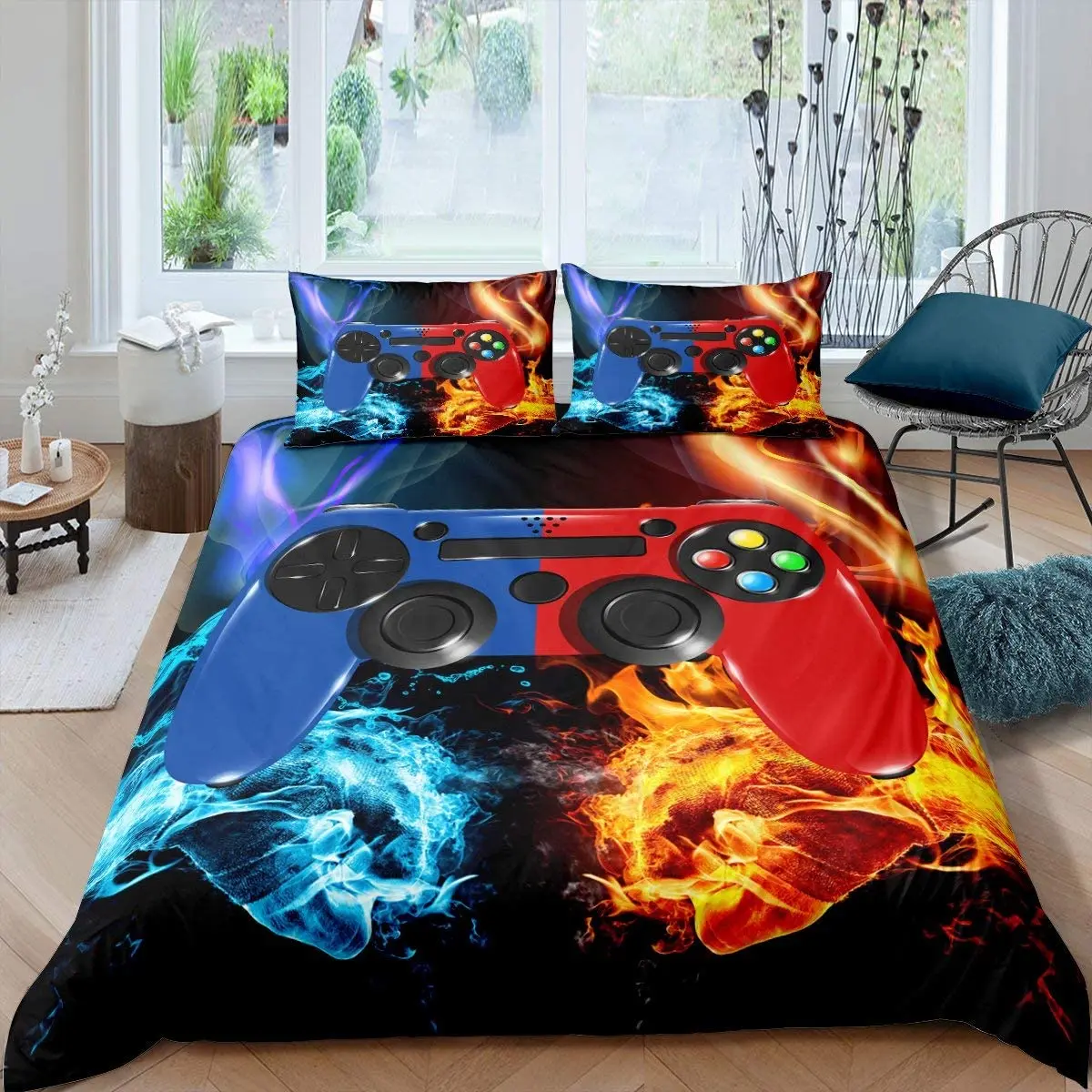 

3 шт., Комплект постельного белья из микрофибры, с рисунком