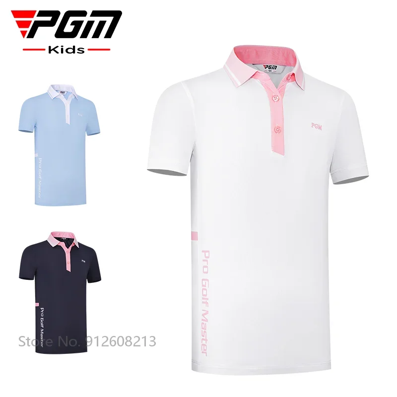 PGM Детская летняя уличная спортивная одежда для гольфа футболки с короткими