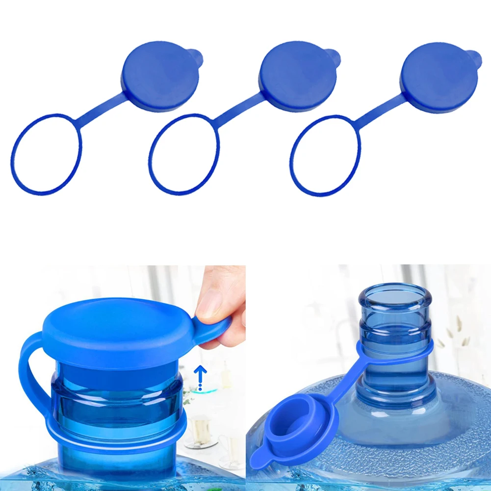 

Water Bottle Replacement Lid 3 and 5 Gallon Water Jugs Lid Stopper Silicone Top Cover Drinking Bucket Anti Splash Accessories