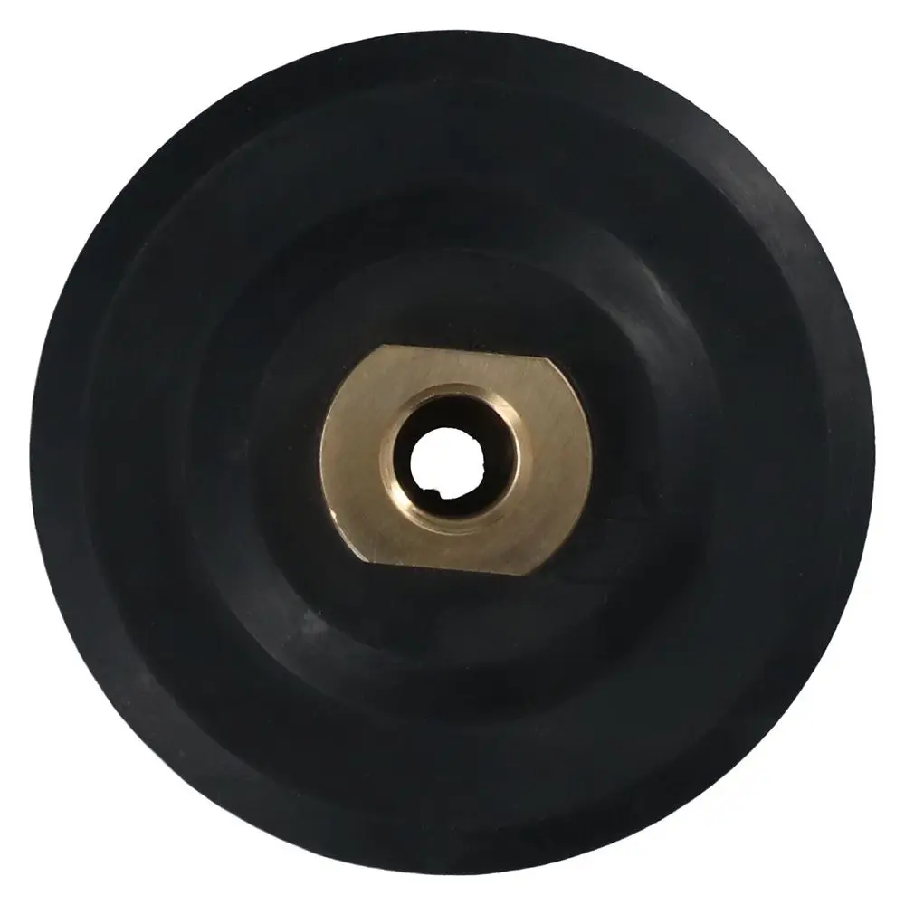 

Большая Медная резиновая подкладка 4 дюйма 5/8-11, полугибкая подкладка с крючком и петлей, Шлифовальная головка для полировки камня и металла