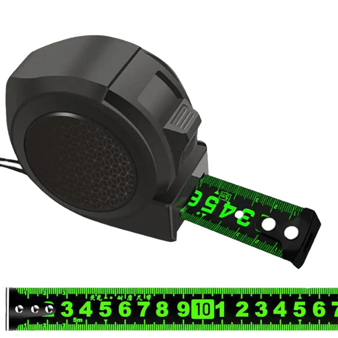 

Fluorescent Steel Tape Measure, Dark Night Fluorescent 5/7.5/10m Precision Measuring Tape, Self-Lock Measuring Tape Measure