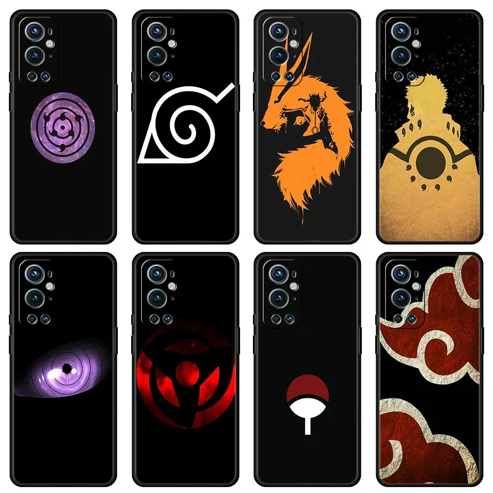 Чехол с рисунком из аниме Наруто на черном фоне для OnePlus 8T чехол телефона 7 Pro 9 9R 8