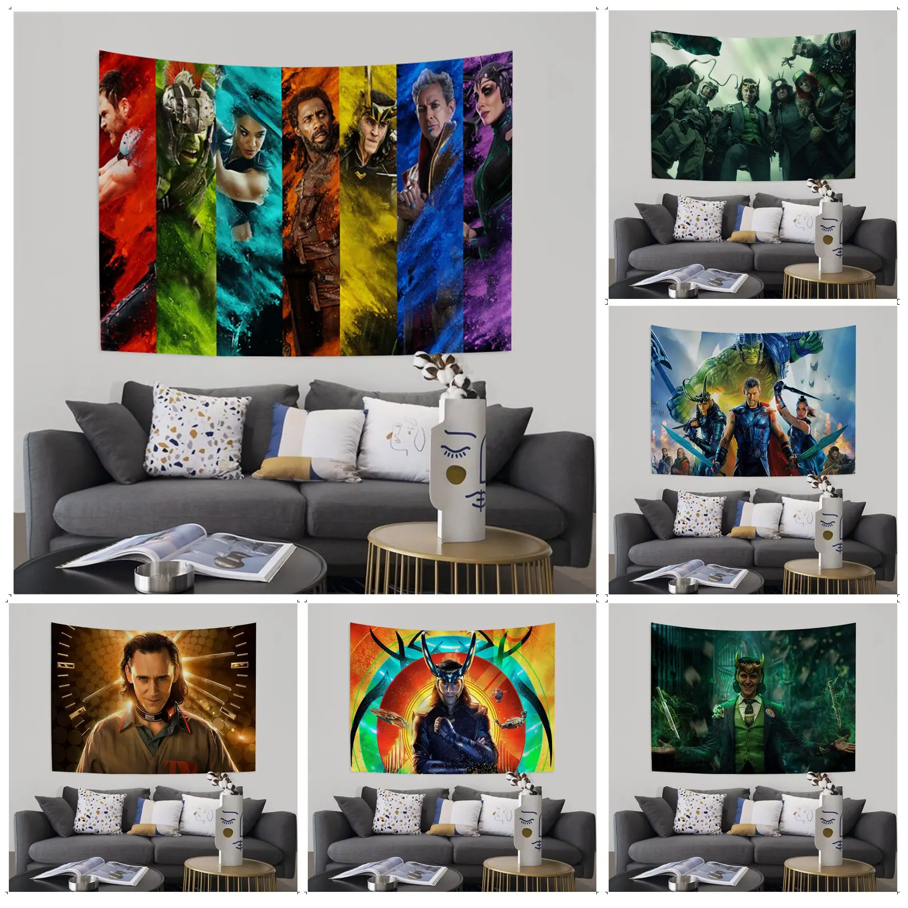

Disney Loki Wall Tapestry Wall Hanging Decoration Household Art Home Decor