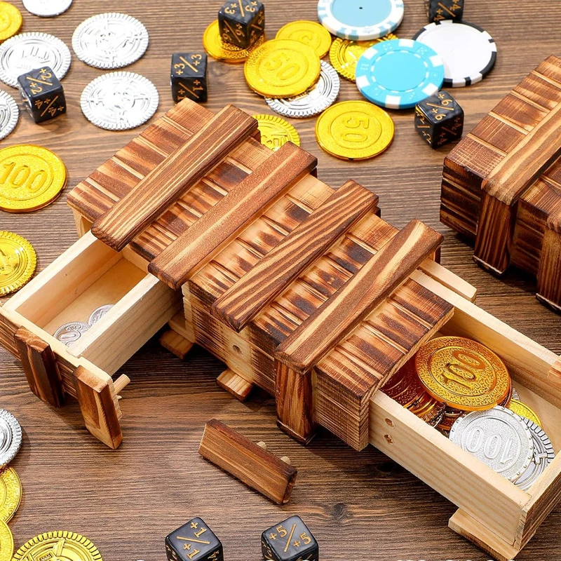 2 шт. деревянная секретная коробка-головоломка со скрытым отделением IQ Challenge