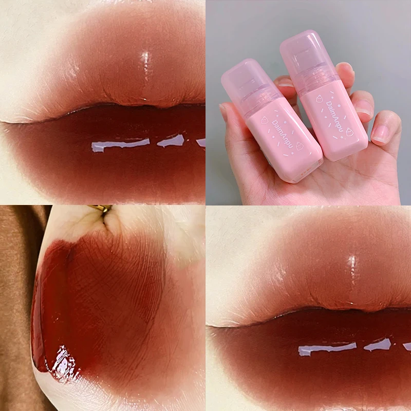 

Daimanpu Water Mirror Lip Glaze Lipstick Non-stick Cup Lasting Moisturizing Lipstick Colorful Women Lip Makeup Maquiagem