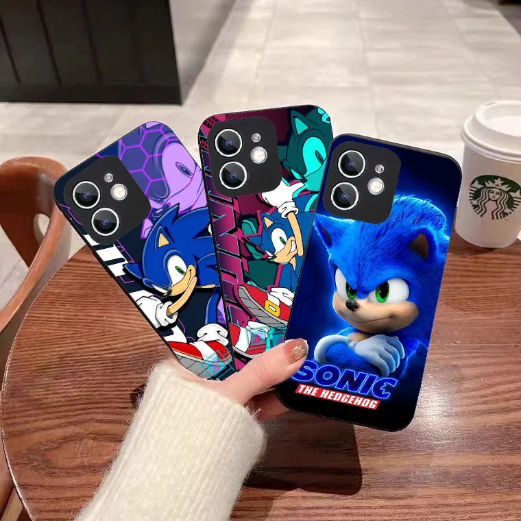 WRB-29 Sonic Black Гибкий чехол из ТПУ для Samsung J4 5 6 7 8 A40 M20 21 30 31 35 51 Note 9 Quantum2 Pro Plus Prime