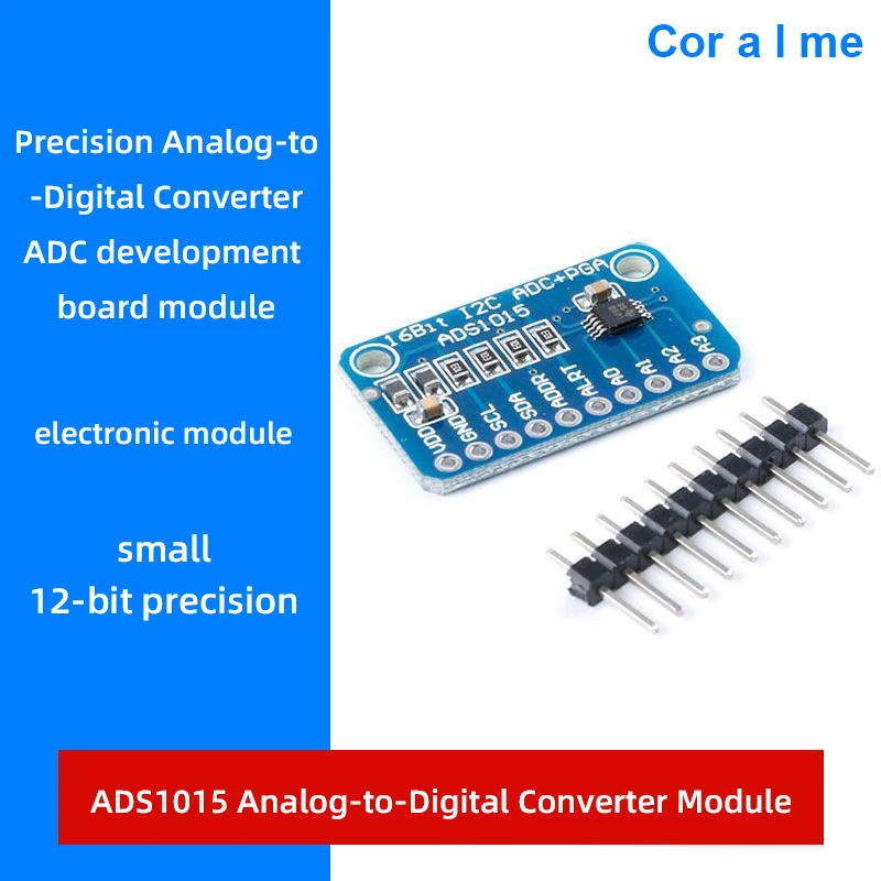 

ADS1015 Development Board Module Small 12-Bit Precision Analog-To-Digital Converter ADC Development Board Module 2-5.5V