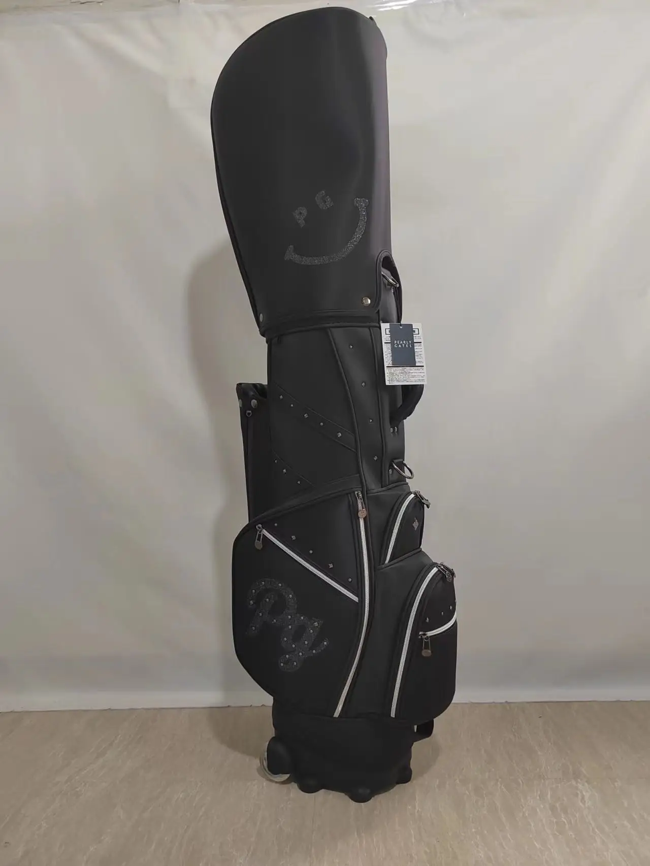 Pearly gate Golf bag equipment shoulder bag Caddy Bag with tires high quality  golf clubs bag 5-Way top cuff