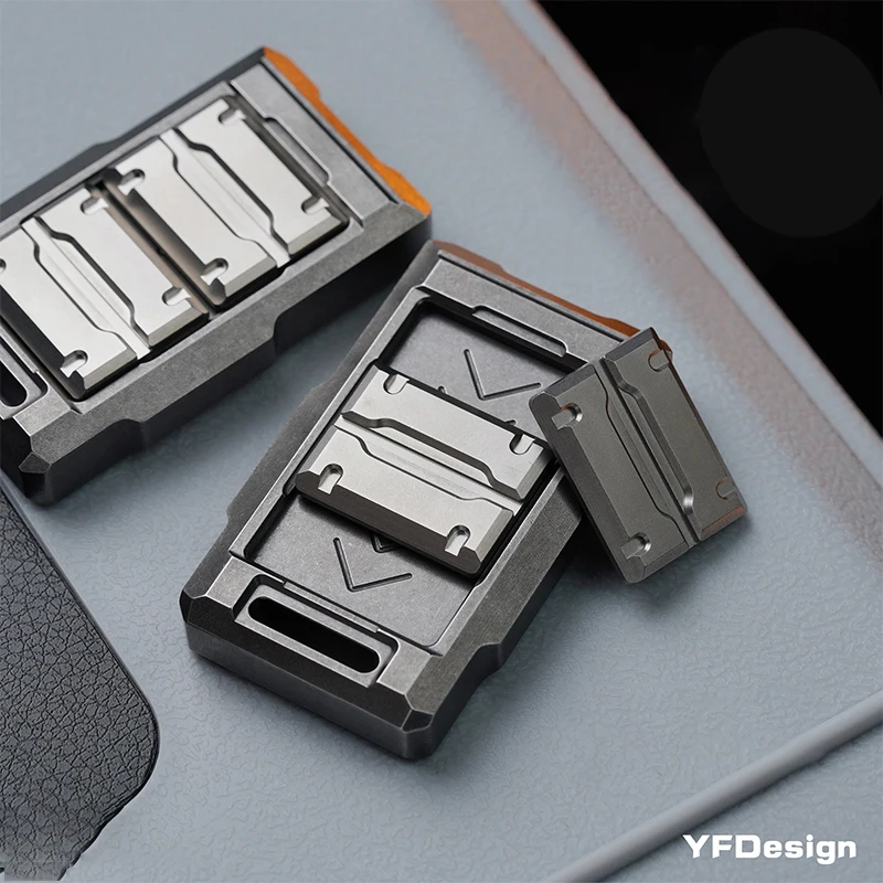 Enlarge WANWU-EDC Rampart Slider Detachable Slider EDC Fidget Decompression Metal Toy