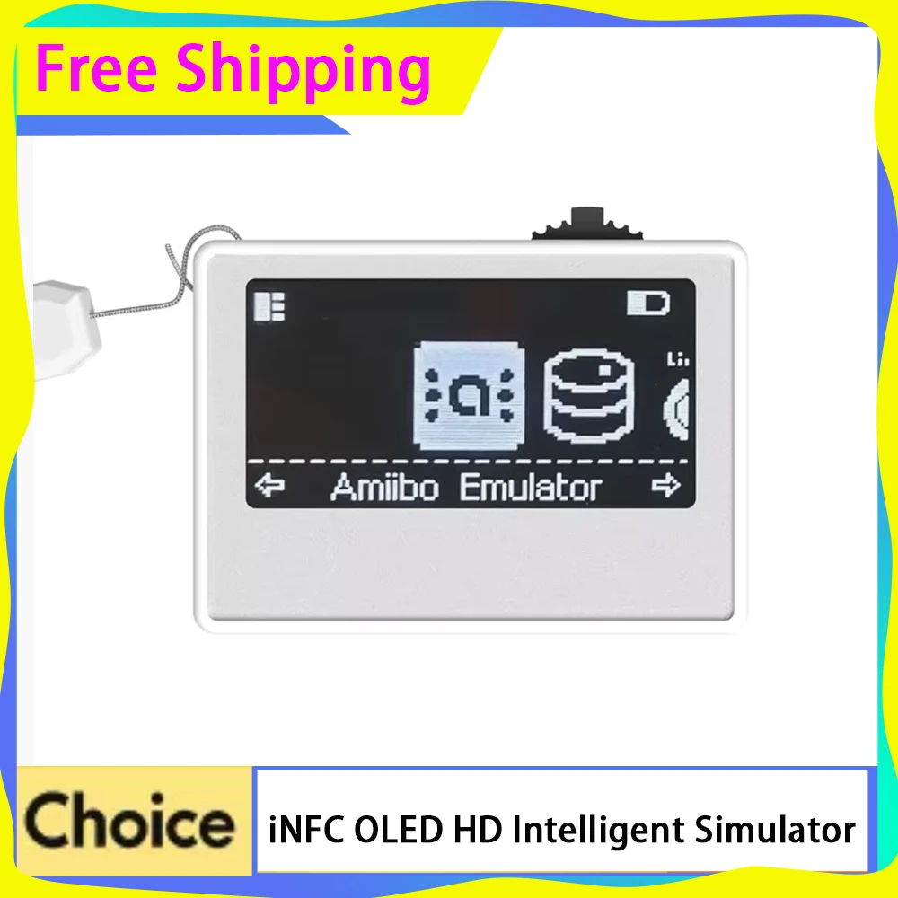 Интеллектуальный Эмулятор Pixl Amiibo iNFC OLED HD Для Nintendo Switch Pixel System IC/NTAG Имитирующий