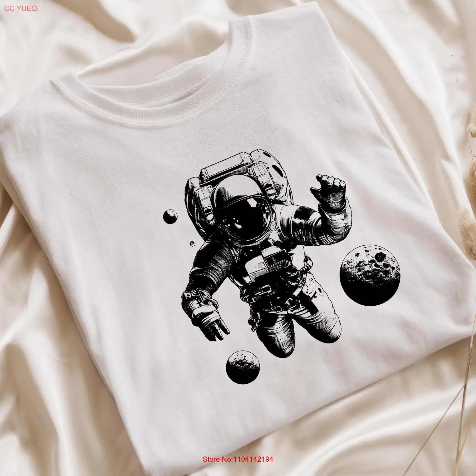 Футболка с длинными или короткими рукавами для астронавтов