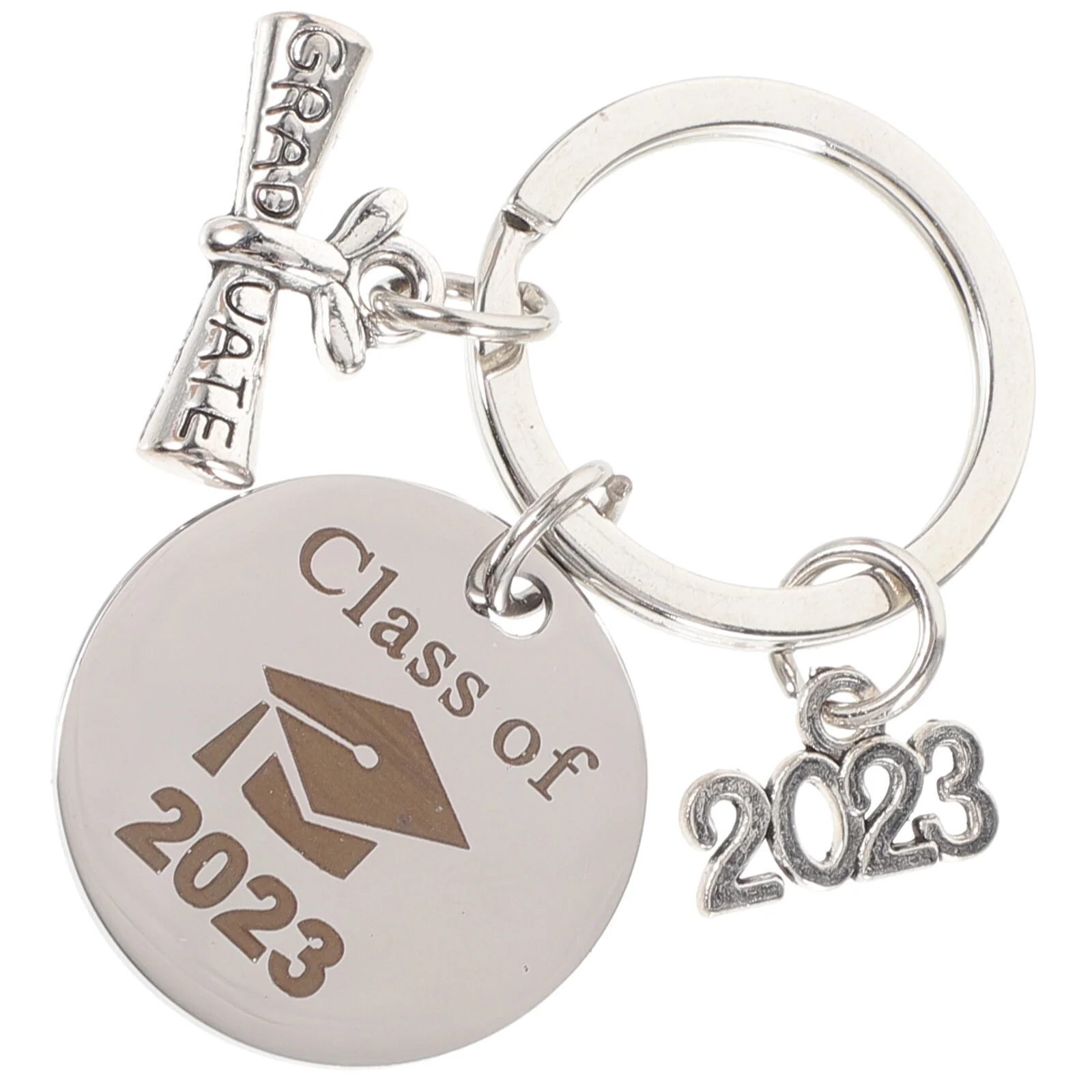 

Rings Couples Graduation Season Meaningful Keychain Creative Gift Keychains Bag Pendant Unique Themed Stainless Steel Lovers